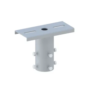 LED lighting Australia A 3D model of a metal LED lighting fixture with a flat, square top and a cylindrical base, suitable
