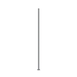 LED lighting Australia A tall, thin, grey pole with a small, flat base, likely a LED lighting pole or a pole for a LED