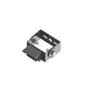 LED lighting Australia A 3D rendering of a metal box with a metal cover and a metal cover-removal tool, representing a