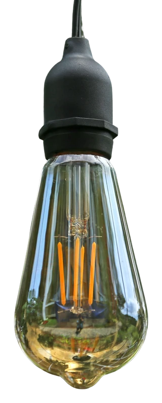 Hanging filament bulb