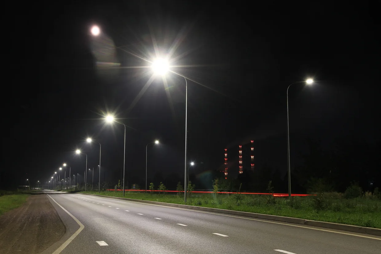 Street lighting design at night, built to Australian standards